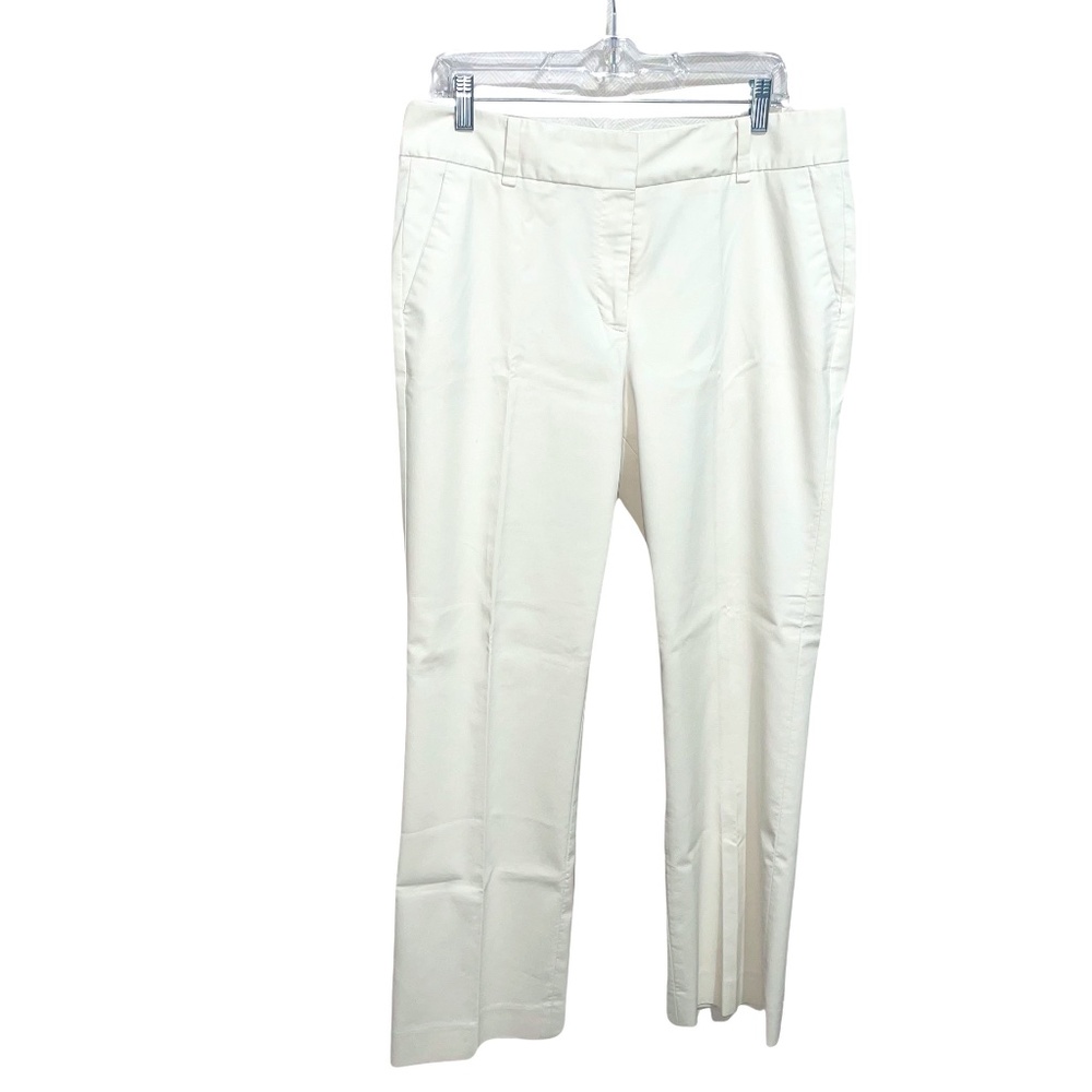Talbots Women's Ivory Heritage Cotton Blend Dress Pants Sz 12